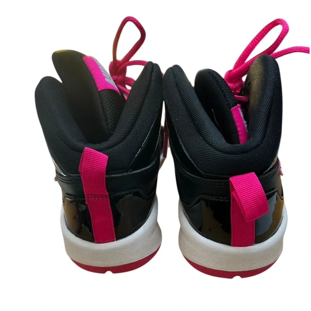 Nike Dual Fusion Kids Shoes Black/Pink - Size 4Y